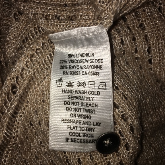 ZOZO | open knit pattern button down cardi duster - Picture 6 of 6